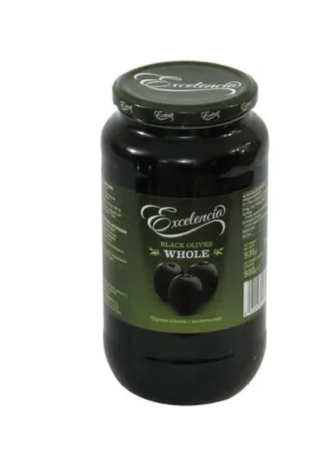 Маслини чорні Excelencia з/к скло 950мл